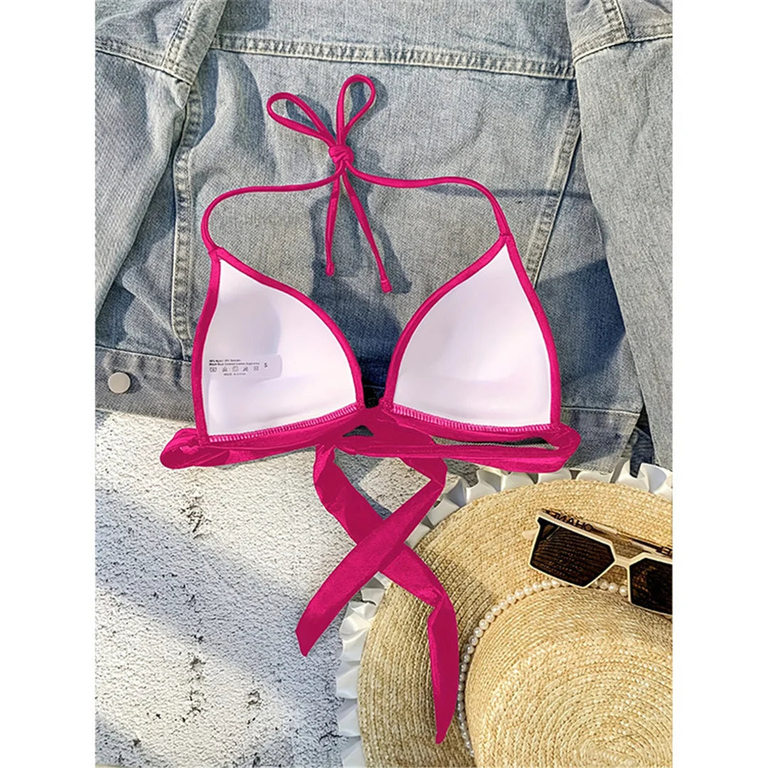 Bra Cup Halter Bikini Top
