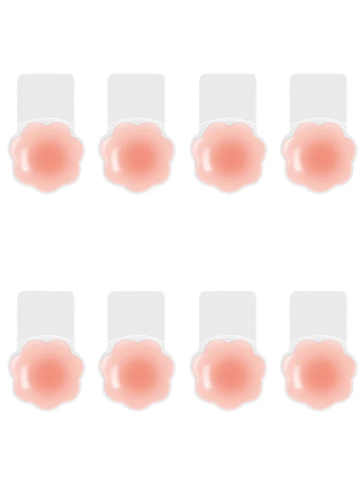 Women's Reusable Invisible Push Up Bra Nippe Cover Seamless Self-Adhesive Lift Up Stickers Bra Strapless Lingerie