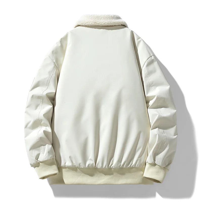 Men's Winter Parka Jacket with Cargo Pockets