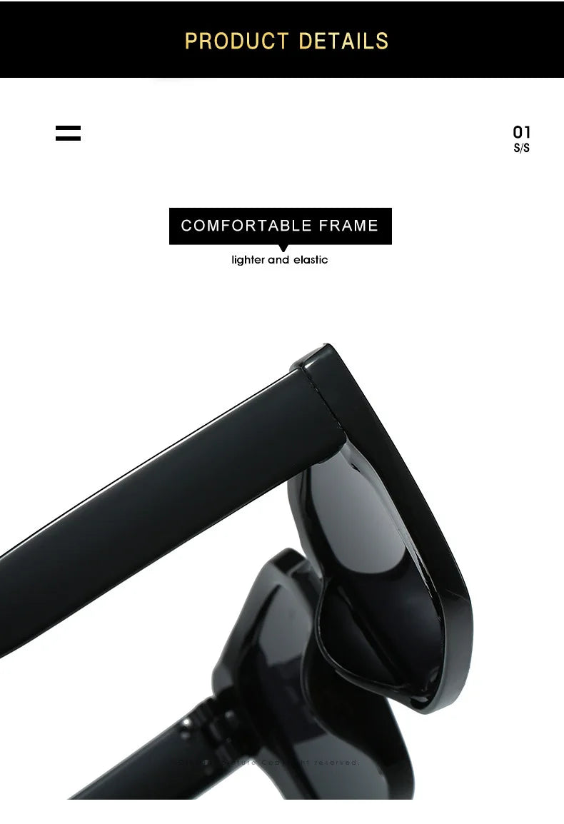 Women's Retro Square Anti UV 400 Sunglasses