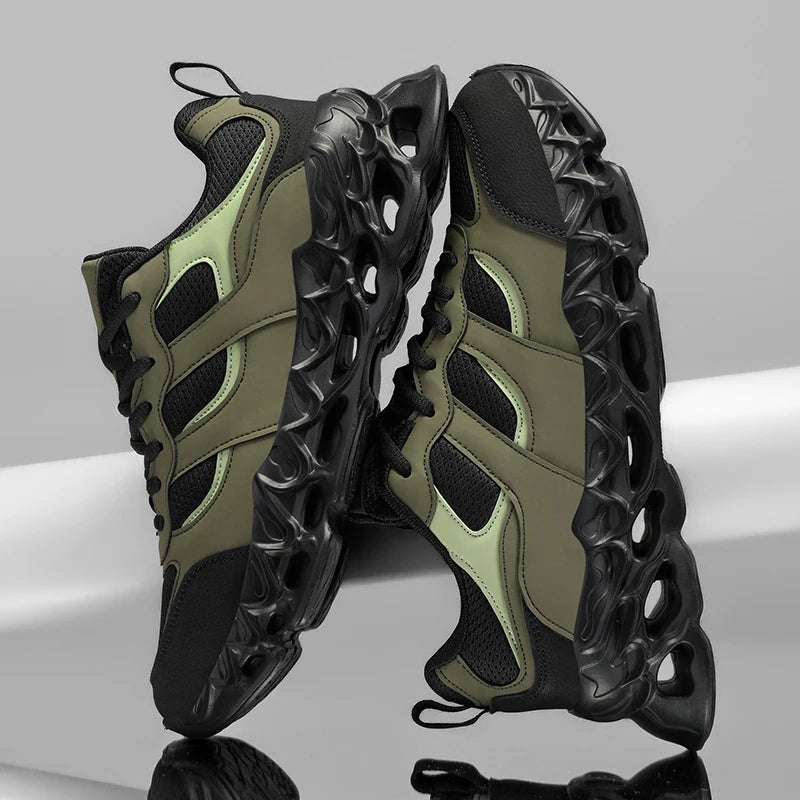 Men's Casual Breathable Sports Shoes Lace Up Comfortable Sneakers