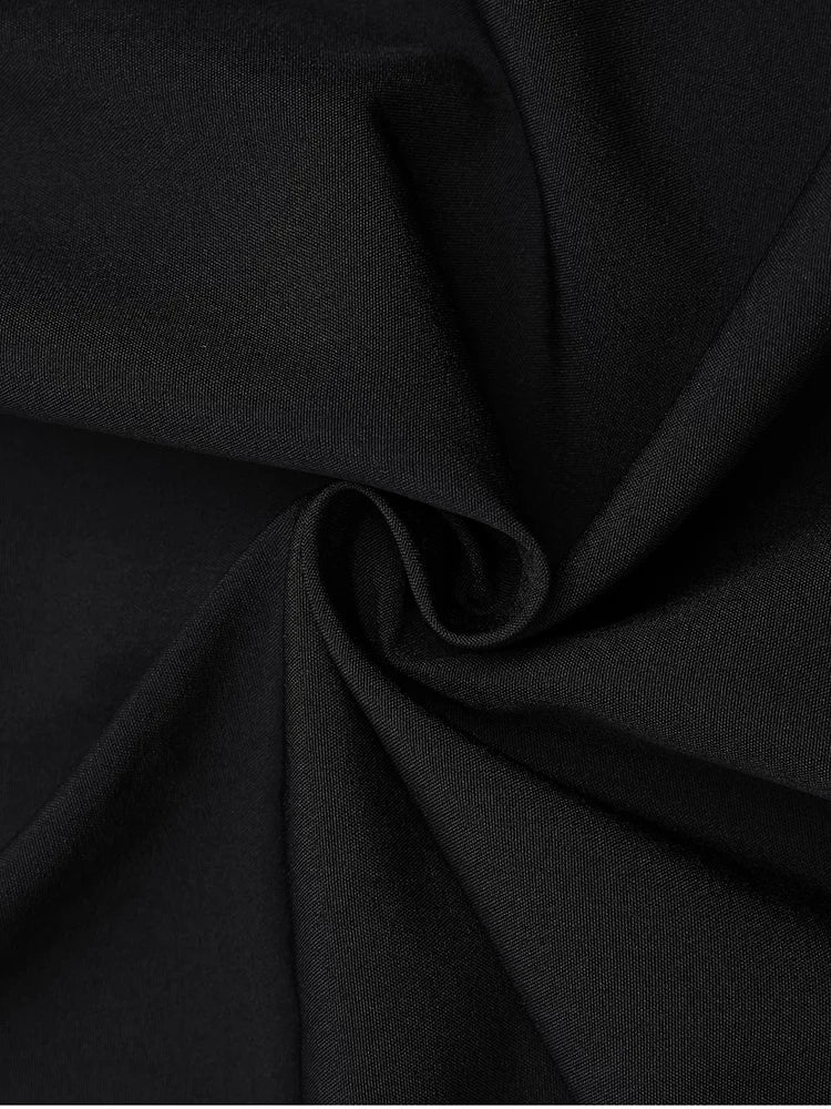 Elegant Summer Midi Dress Square Neck Sleeveless Backless Pleated A-line Dress