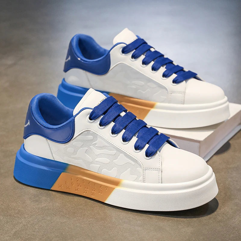 Men's Casual Platform Skateboard Tennis Sports Comfortable Vulcanized Sneakers
