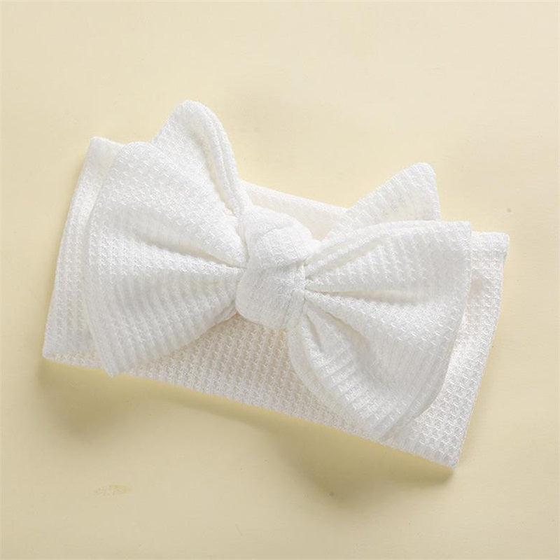 Infant Baby Girl Bow Headband Cute Stretch Bowknot Sweat Hair Bands Clothing Accessories