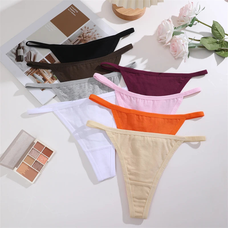 Women's Cotton Thongs 4-Pack