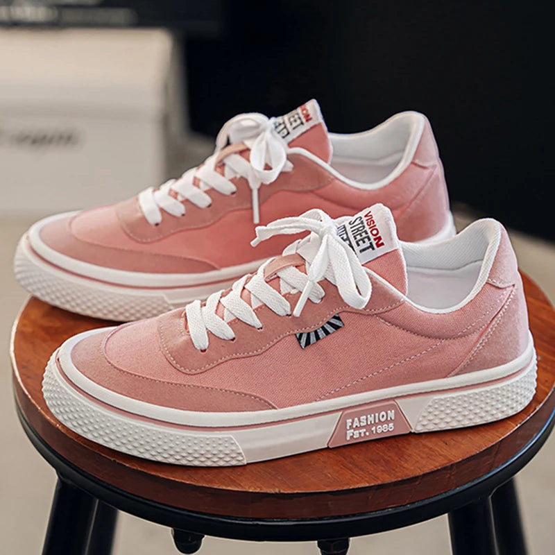 Canvas Skateboard Flat Shoes - Unisex Trainers Plus Size