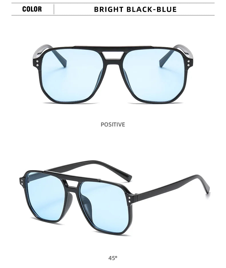 Men's Retro Plastics Frame UV400