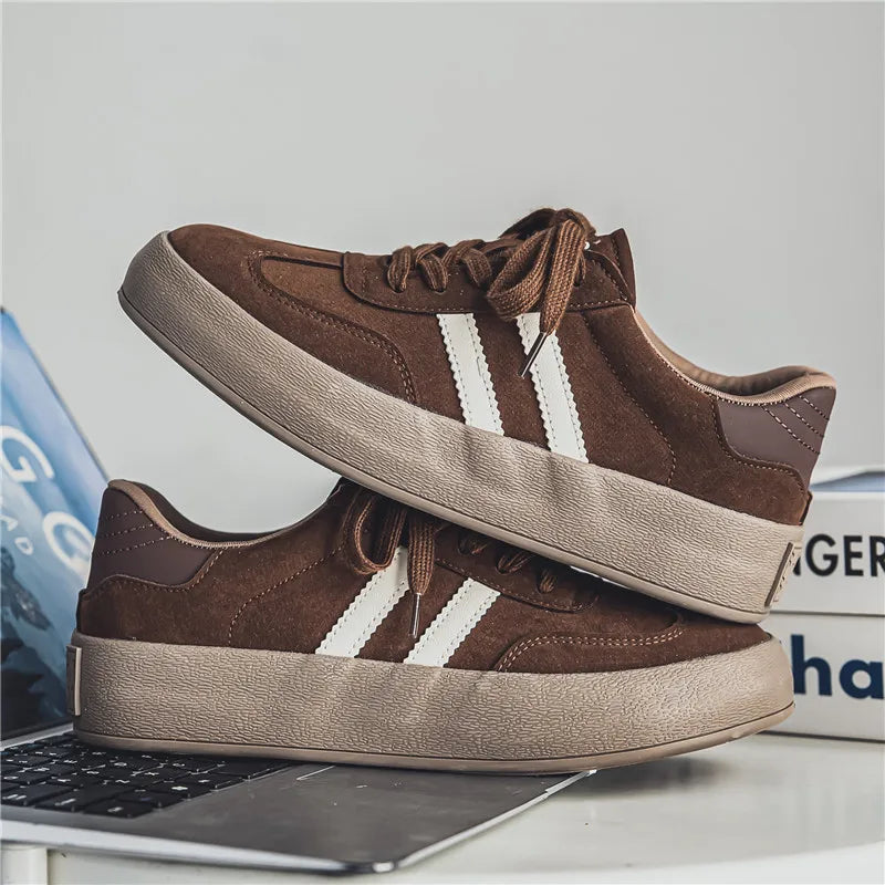 Men's Casual Platform Sneakers - Sports Skateboard Running Shoes