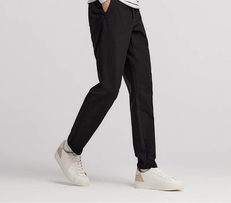 Men's Slim Fit Thermal Trousers - Easy Care Winter Commuter Pants