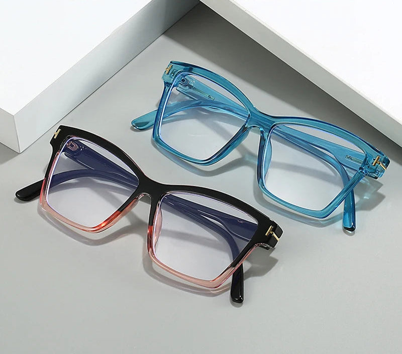 Anti Blue Light Cat Eye Glasses - Fashionable Retro Eyeglass Frame