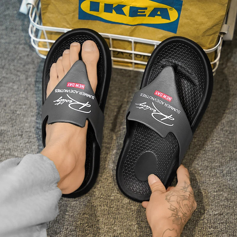 Men's  Summer Flip Flops EVA Platform Outdoor Breathable Sandals Clogs Waterproof Beach Slippers Slides