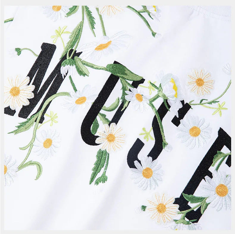Embroidered Floral T-Shirt