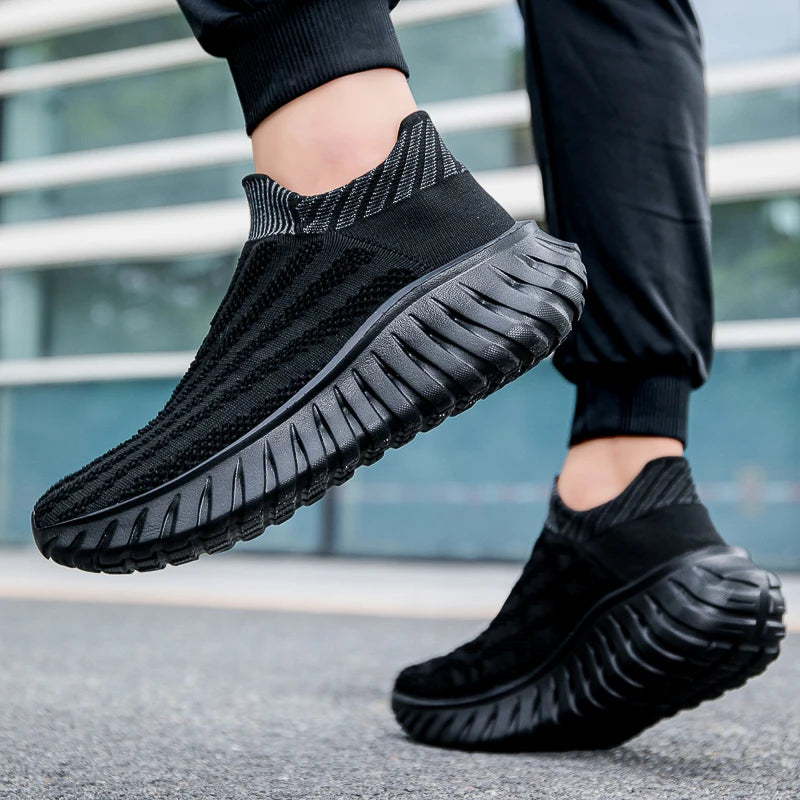 Platform Slip-On Sneakers - Comfortable Tennis Trainers