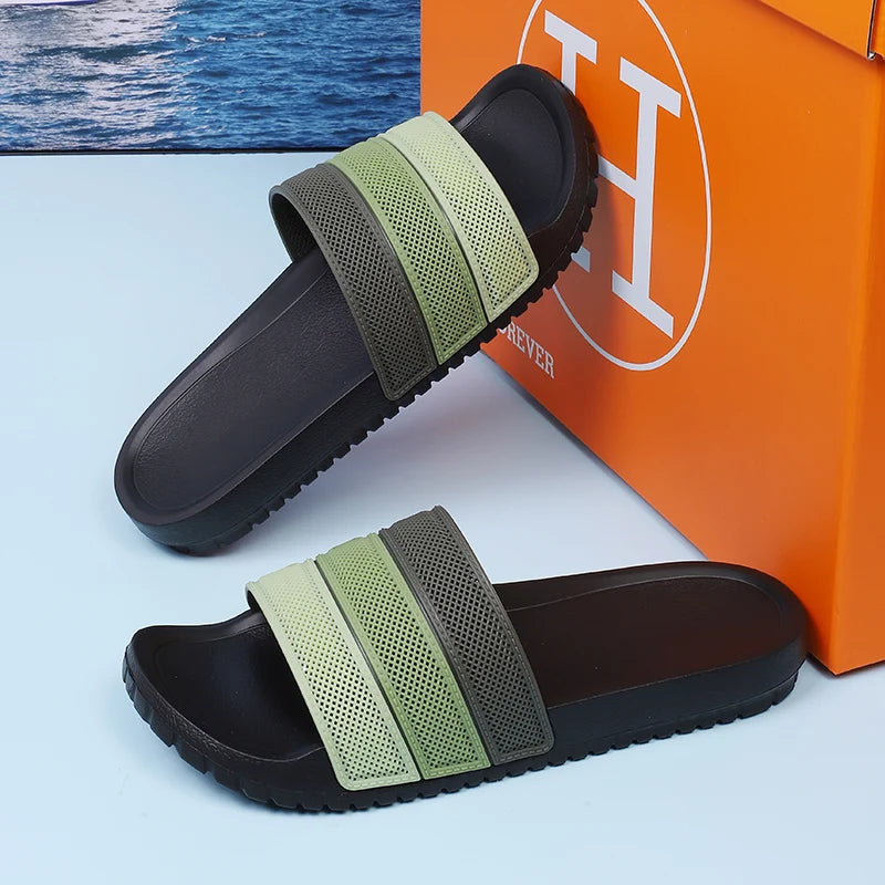 Men's Summer Gradient Design Sandals Slippers