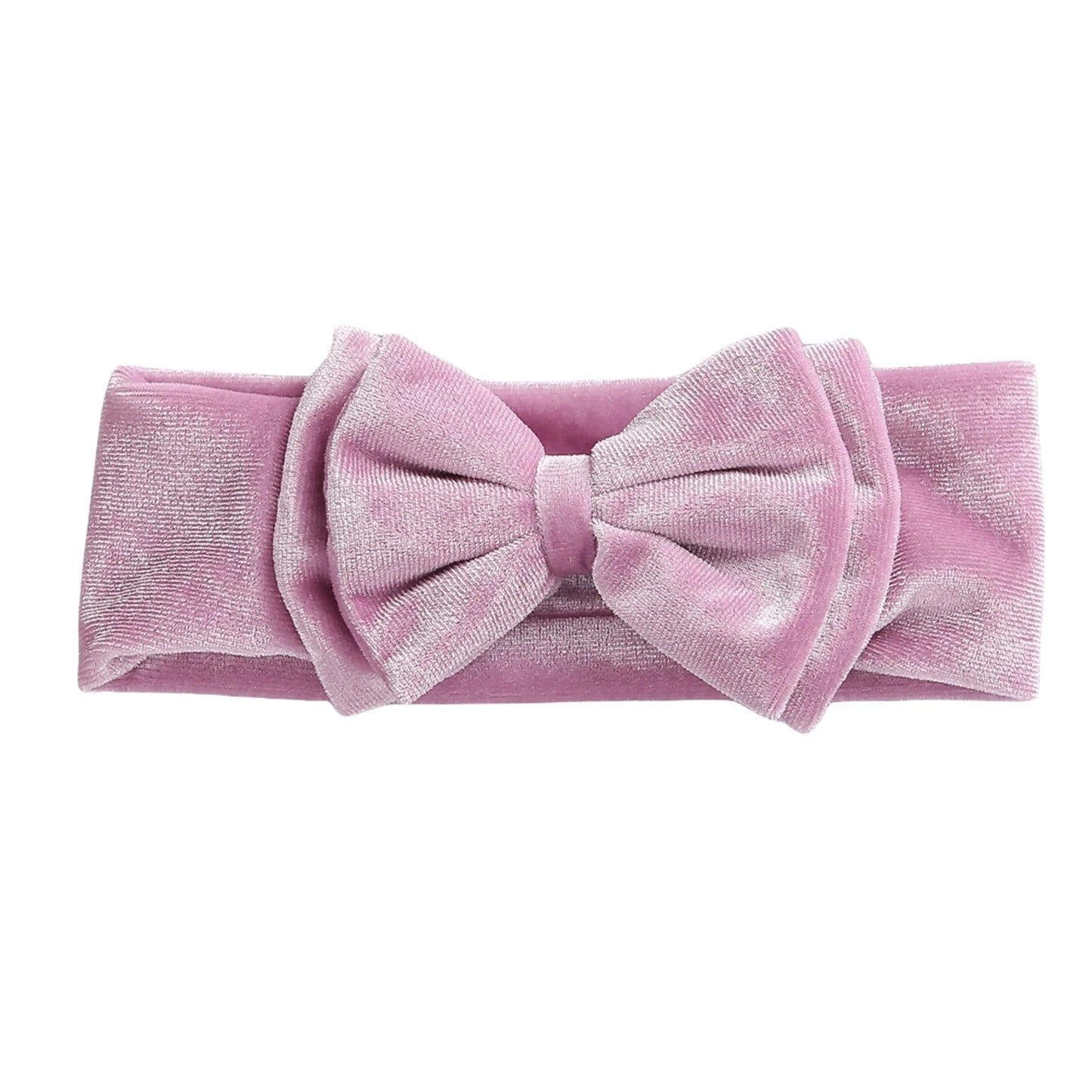 Toddler Baby Girls Bow Headbands Soft Stretchy Velvet Hairbands Hair Accessories