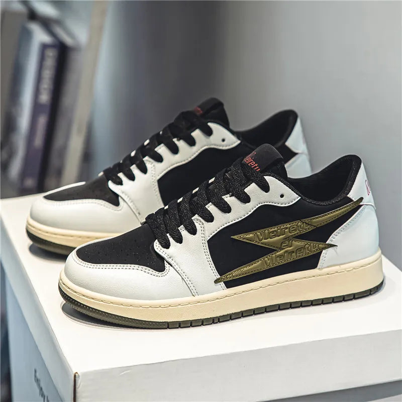 Men's Casual Outdoor Lightning Design Running Walking Sports Shoes Basketball Trainers Sneakers