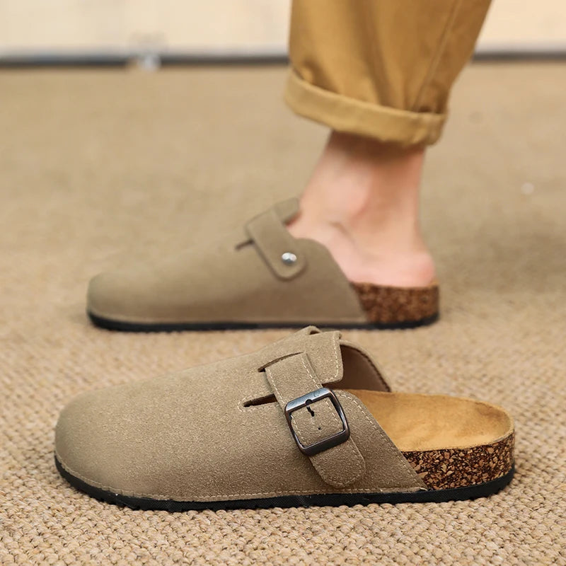 Closed Toe Slippers - Men's Buckle Design Indoor & Outdoor Garden Clogs