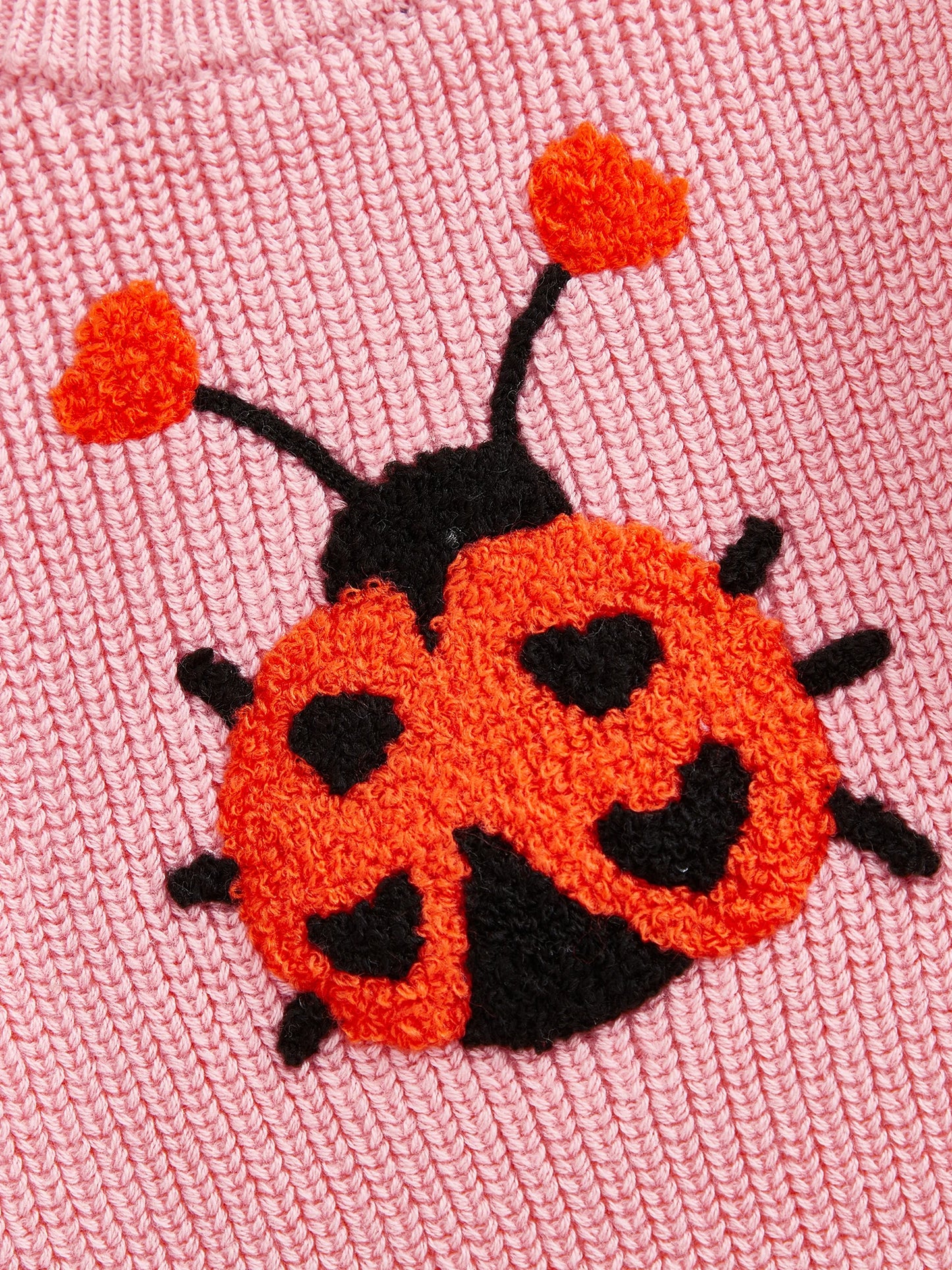 Baby & Toddler Knit Sweater - Ladybug Embroidery Pullover