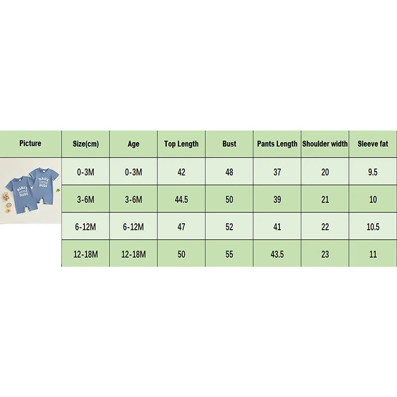 0-18M Casual Baby Boys Rompers Letter Print Short Sleeve Button Summer Bodysuits Jumpsuit