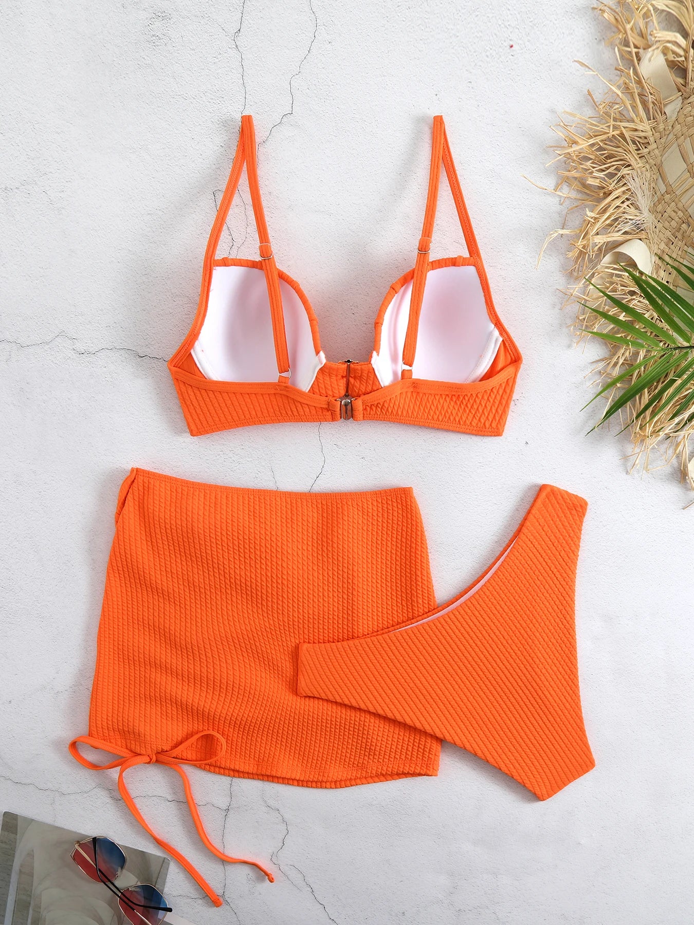 Women's 3 Piece Set Swimwear- Mini Skirt Underwire Bikini Set