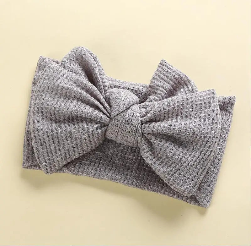 Infant Baby Girl Bow Headband Cute Stretch Bowknot Sweat Hair Bands Clothing Accessories