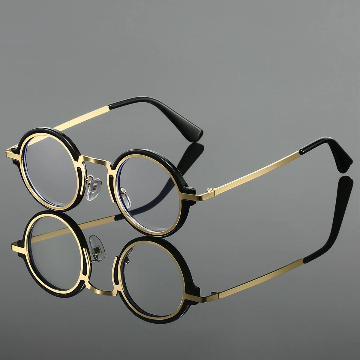 Punk Round Glasses - Blue Light Blocking Eyewear for Men & Women