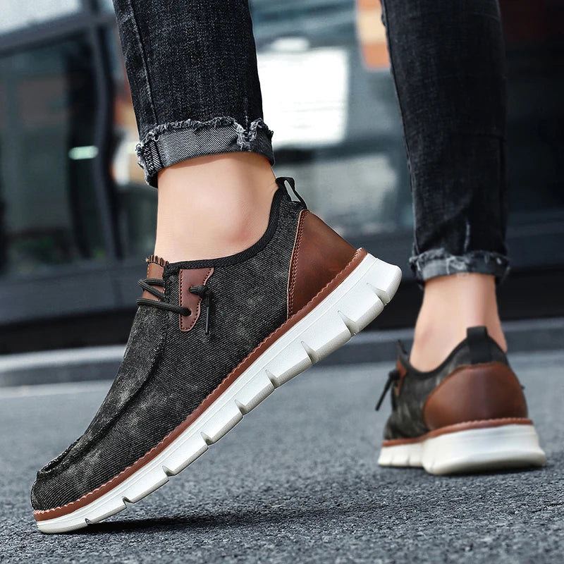 Men's Casual  Slip-on Canvas Flat Loafer Shoes