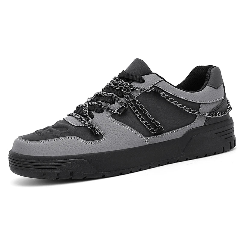 Men's Metal Chains Skateboard Sneakers