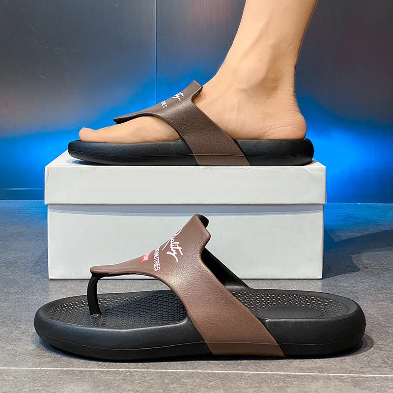Men's  Summer Flip Flops EVA Platform Outdoor Breathable Sandals Clogs Waterproof Beach Slippers Slides