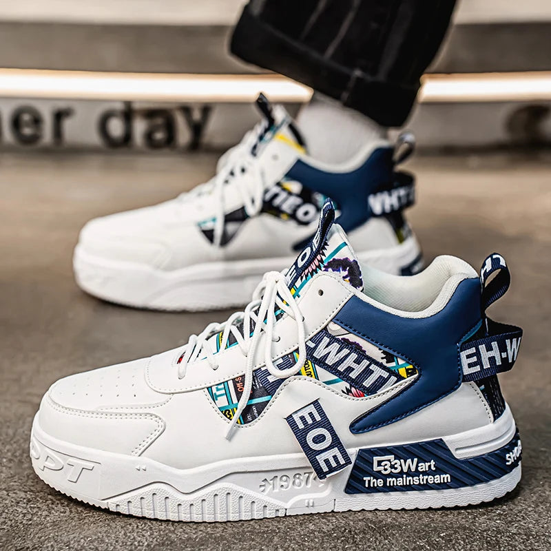 Men's Casual Versatile   Sports Lace Up Vulcanized Sneakers