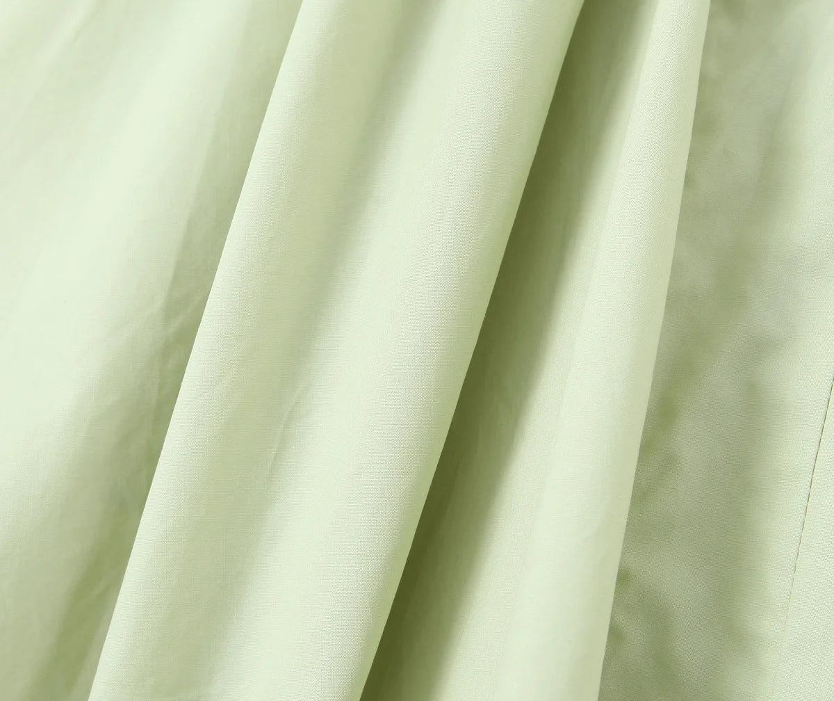 Backless Green Halter Dress - Elegant Low Waist A-Line Midi Dress