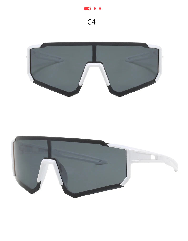 3 Pack Classic Outdoor Sport Sunglasses - Large Frame Unisex Integrated Goggles