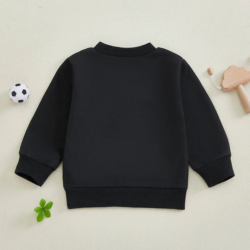Baby Boys' Sports Style Sweatshirt - Casual Long Sleeve Pullover