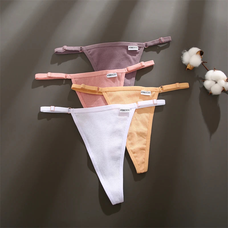 Women's Cotton Thong Underwear 3-Pack