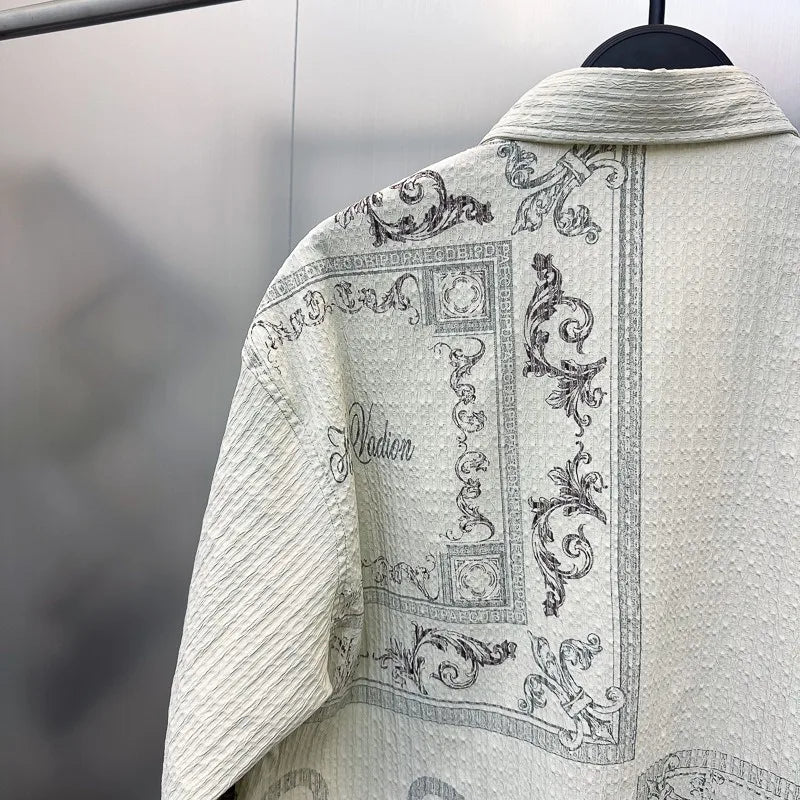 Men's Digital Print Casual Shirt - Loose Fit