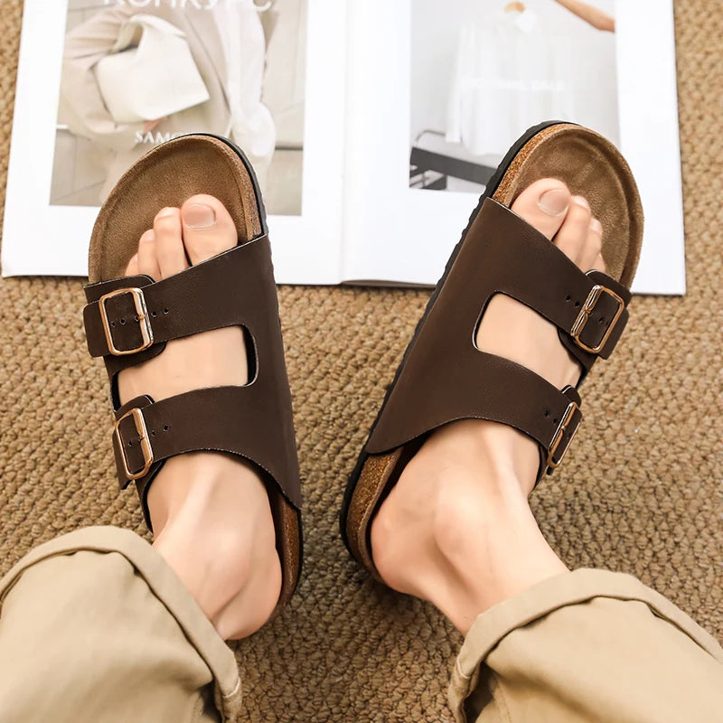 Buckle Design Slippers - Men's Indoor & Outdoor Garden Clogs