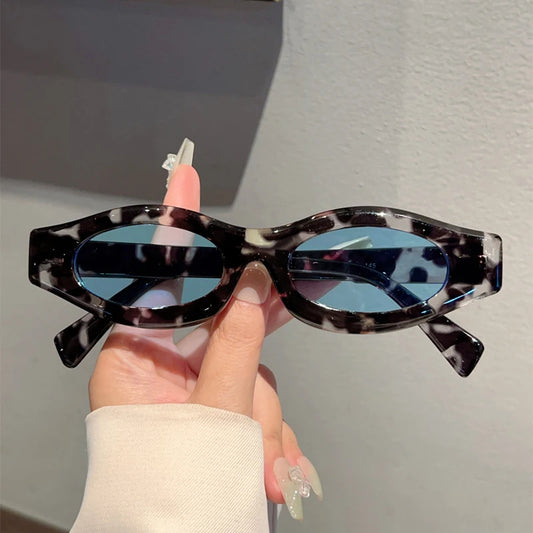 Women's Oval Retro Vintage Sunglasses