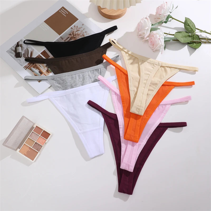 Women's Cotton Thongs 4-Pack