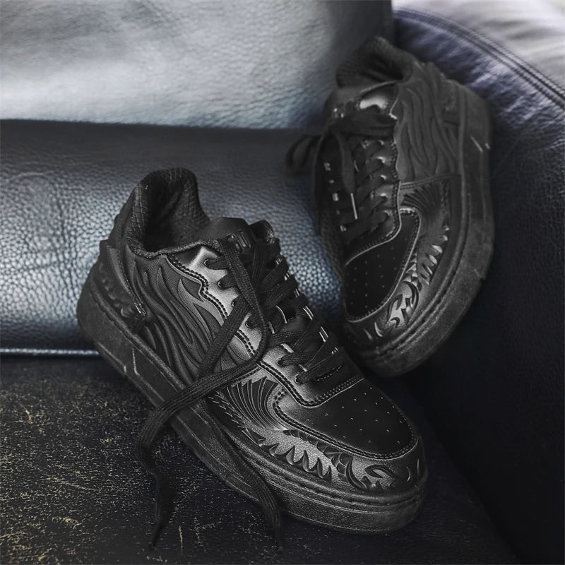Men's Casual Platform Trainers Sneakers