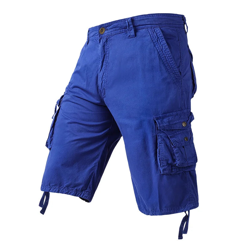 Men's Summer Cargo Cotton Multi Pocket Causal Shorts