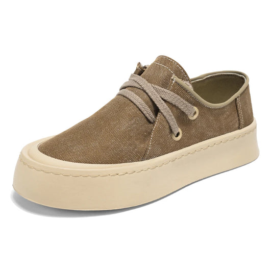 Men's Platform Suede Lace Up Shoes