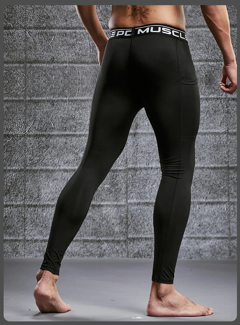 Men's Compression Sweatpants Tights Sport Pants for Gym Fitness Running Joggings Workout Trousers Dry Fit Leggings