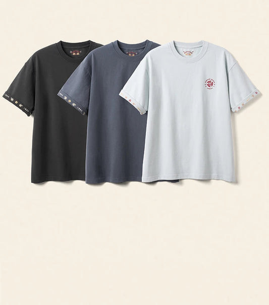 Dunhuang Museum Oversize Cotton T-Shirt - Premium 270gsm Brushed Fabric