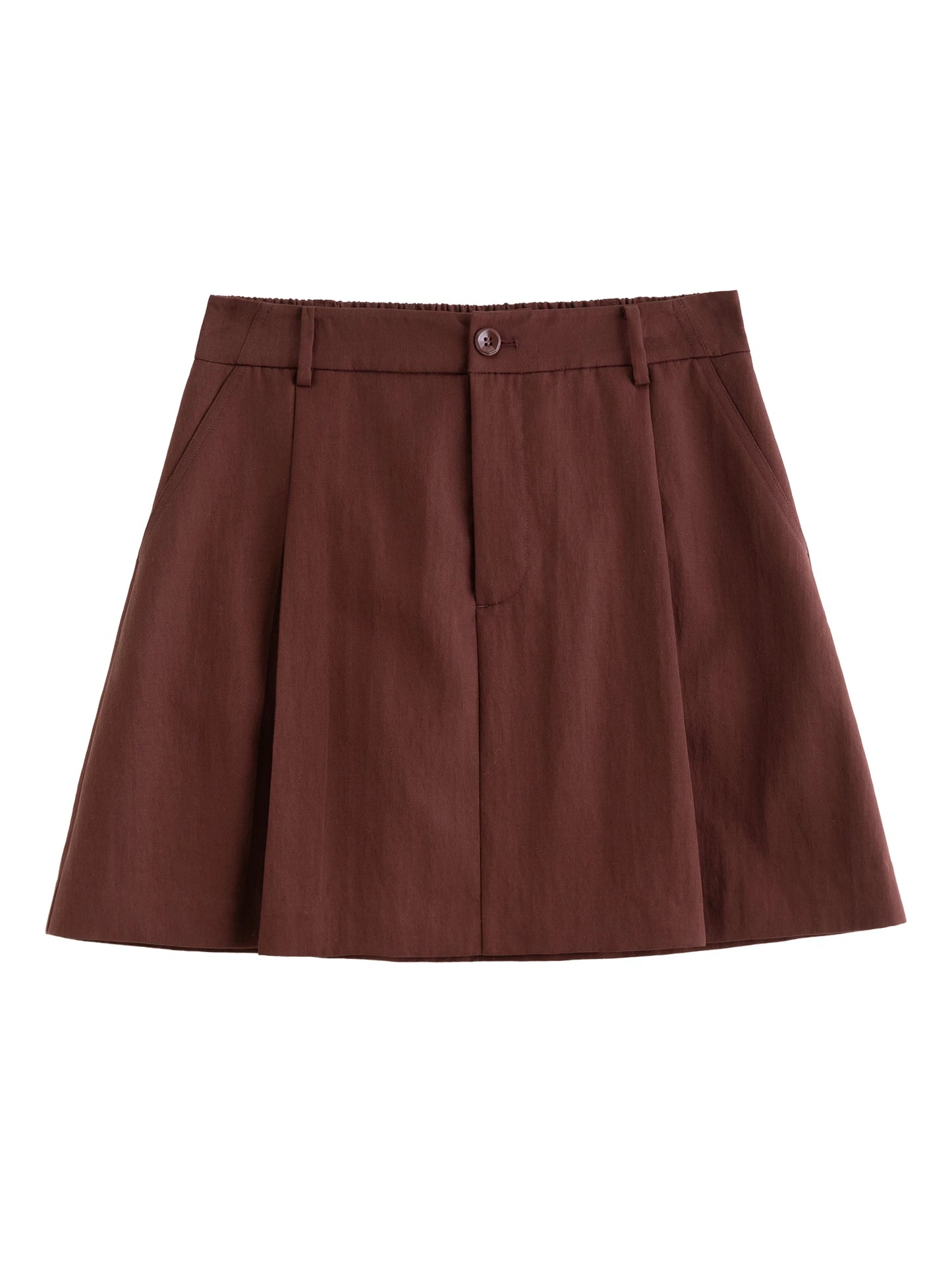 Women's Autumn Long Sleeve Shirt & A-Line Skirt Set