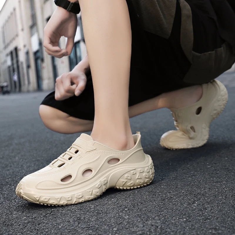 Men's Summer Sandals Platform Outdoor Quick Dry Beach Wading Water Non-Slip Clogs