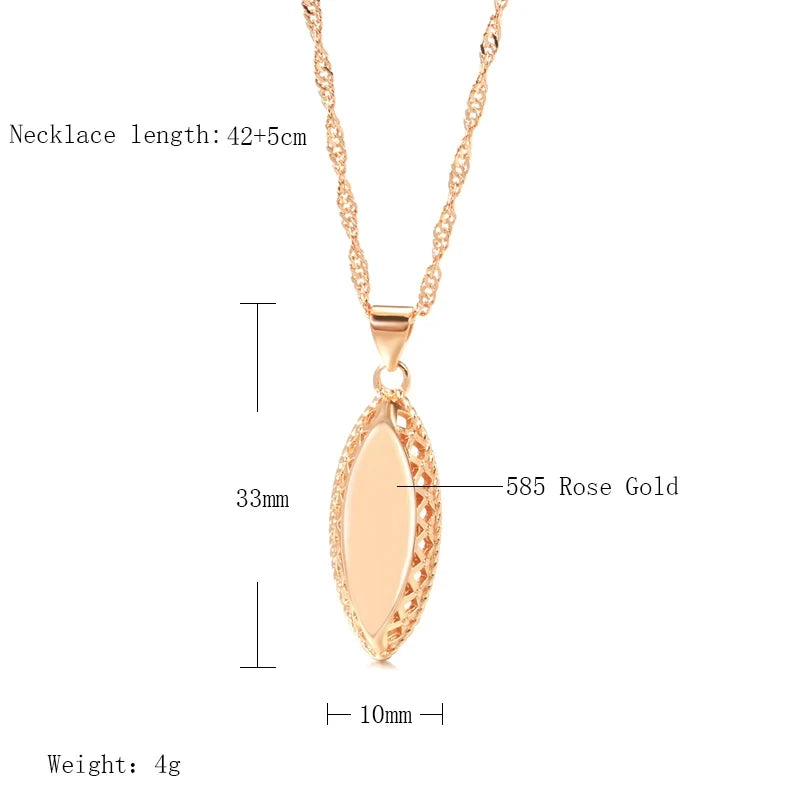 Women Glossy Pendant Necklace