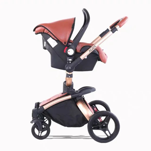 Baby stroller Pram 3 in 1 new-born stroller baby car carriage shell type pushchair High Quality Baby Pram