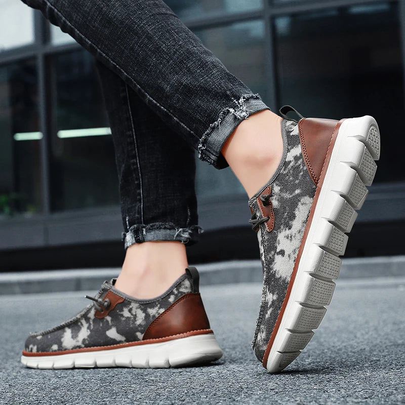 Men's Casual  Slip-on Canvas Flat Loafer Shoes