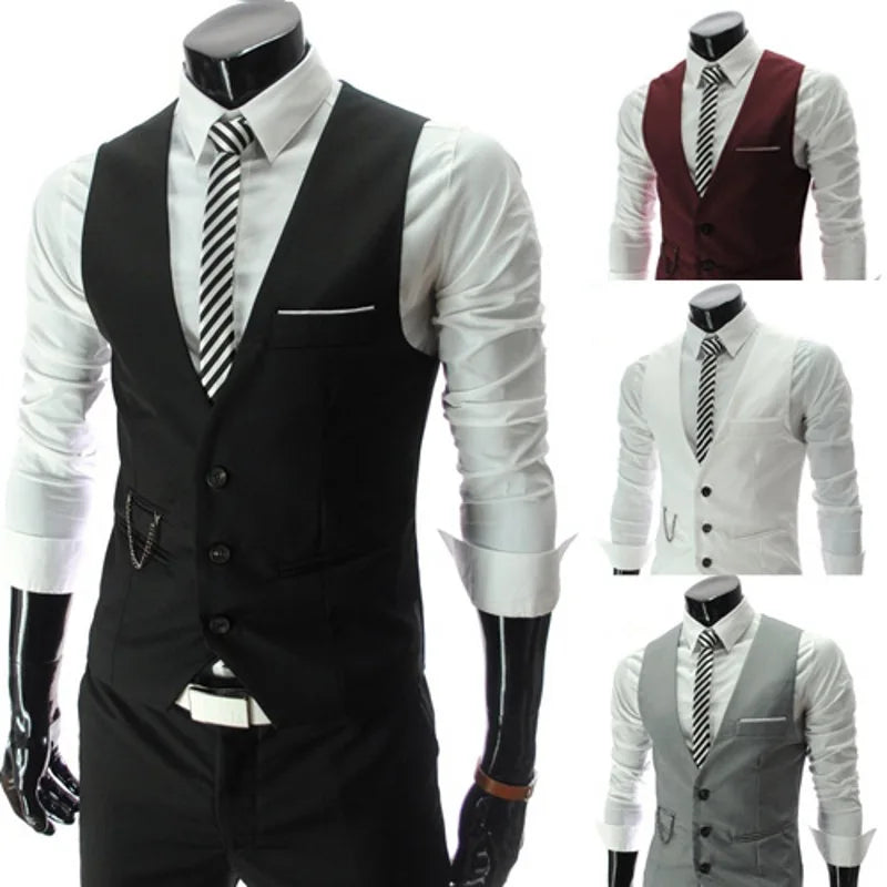 Men Sleeveless Waistcoat