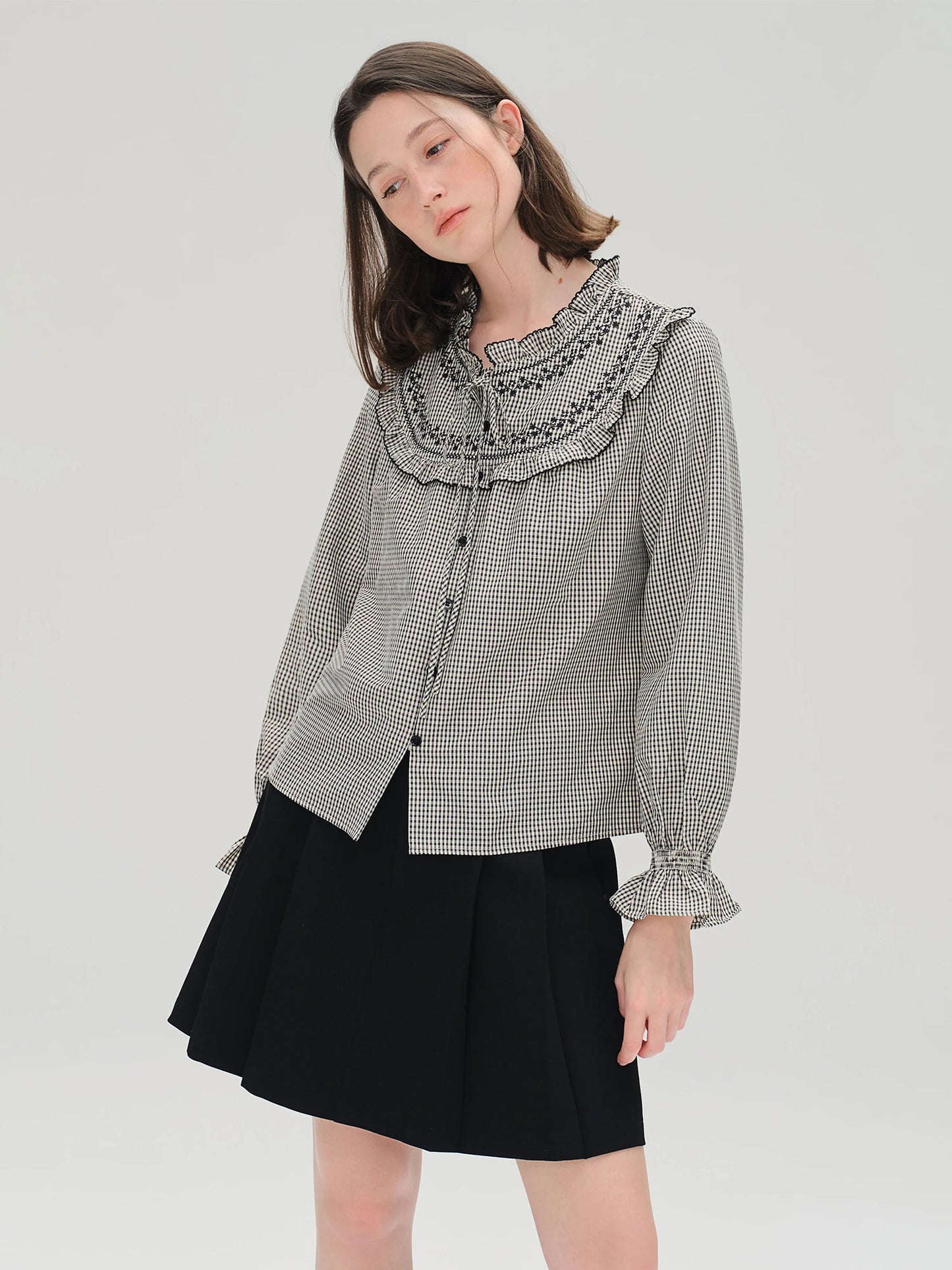 Women's Plus Size High Waist A-Line Pleated Skirt - Retro Style